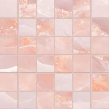 Мозаика Emil Ceramica (Acif) Tele Di Marmo Onyx Mosaico 5X5 Pink Silk EKYT 30x30 матовая