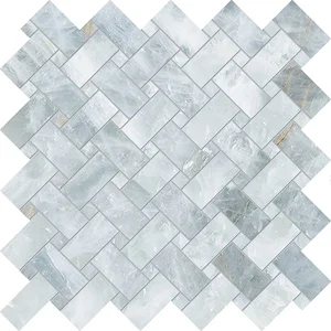 Мозаика Emil Ceramica (Acif) Tele Di Marmo Precious Intrecci Crystal Azure Silktech ELVJ 30x30 сатинированная