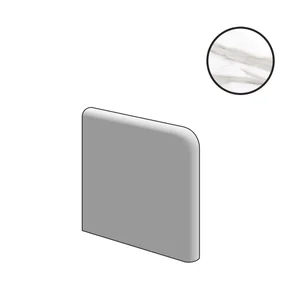 Спецэлемент Emil Ceramica (Acif) Tele Di Marmo Reloaded Doppio Becco Civetta Calacatta Gold Canova Naturale E0T5 15x15 натуральный