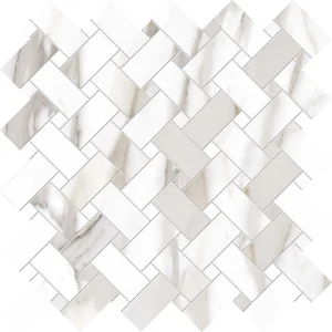 Мозаика Emil Ceramica (Acif) Tele Di Marmo Reloaded Intrecci Calacatta Gold Canova Nat E0QY 30x30 матовая
