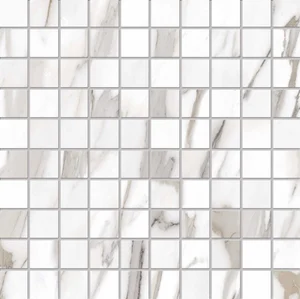 Мозаика Emil Ceramica (Acif) Tele Di Marmo Reloaded Mosaico 3X3 Calacatta Gold Canova Nat E0QL 30x30 матовая
