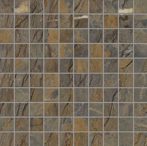 Мозаика Emil Ceramica (Acif) Tele Di Marmo Reloaded Mosaico 3X3 Fossil Brown Malevich Nat E0QM 30x30 матовая