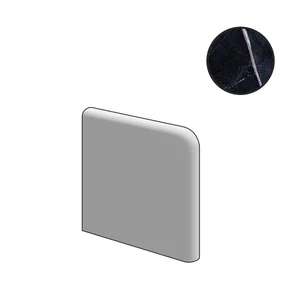 Спецэлемент Emil Ceramica (Acif) Tele di Marmo Revolution Doppio Becco Civetta Calacatta Black Naturale EHRF 15x15 натуральный