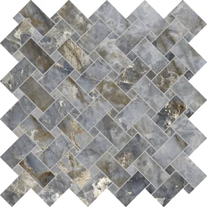 Мозаика Emil Ceramica (Acif) Tele Di Marmo Revolution Intrecci Blu Ande Lapp EHPN 30x30 лаппатированная