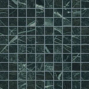 Мозаика Emil Ceramica (Acif) Tele Di Marmo Revolution Mosaico 3X3 Verde Saint Denis Lapp EHPD 30x30 лаппатированная