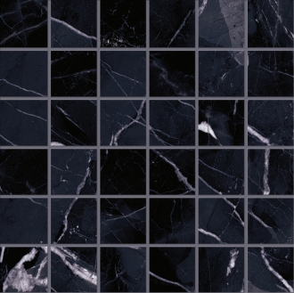 Tele Di Marmo Revolution Mosaico 5X5 Calacatta Black Lapp EHP3