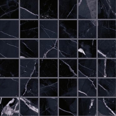 Мозаика Emil Ceramica (Acif) Tele Di Marmo Revolution Mosaico 5X5 Calacatta Black Nat EHNY 30x30 матовая