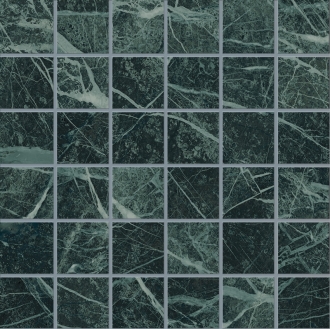 Tele Di Marmo Revolution Mosaico 5X5 Verde Saint Denis Nat EHNX