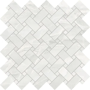 Мозаика Emil Ceramica (Acif) Tele Di Marmo Selection Intrecci White Paradise Lapp EK54 30x30 лаппатированная