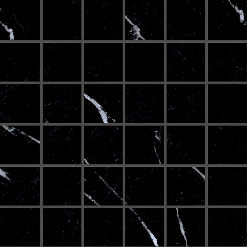 Мозаика Emil Ceramica (Acif) Tele Di Marmo Selection Mosaico 5X5 Nero Marquinia Nat EK4L 30x30 матовая Мозаика Emil Ceramica (Acif) Tele Di Marmo Selection Mosaico 5X5 Nero Marquinia Nat EK4L 30x30 матовая