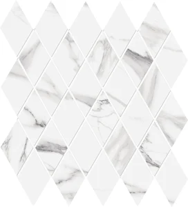 Мозаика Emil Ceramica (Acif) Tele Di Marmo Losanghe Xl Statuario Michelangelo Lapp EDT5 28,2x29,1 лаппатированная