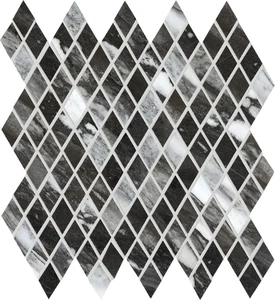 Мозаика Emil Ceramica (Acif) Tele Di Marmo Losanghe Xs Calacatta Renoir Lapp EDT4 28,2x29,1 лаппатированная
