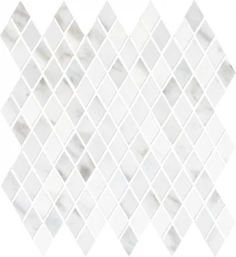 Мозаика Emil Ceramica (Acif) Tele Di Marmo Losanghe Xs Statuario Michelangelo Lapp EDT1 28,2x29,1 лаппатированная