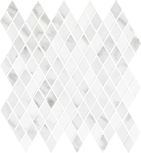 Мозаика Emil Ceramica (Acif) Tele Di Marmo Losanghe Xs Statuario Michelangelo Lapp EDT1 28,2x29,1 лаппатированная