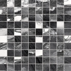 Мозаика Emil Ceramica (Acif) Tele Di Marmo Mosaico 3X3 Calacatta Renoir Lapp EDQD 30x30 лаппатированная