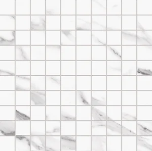 Мозаика Emil Ceramica (Acif) Tele Di Marmo Mosaico 3X3 Statuario Michelangelo Lapp EDQ6 30x30 лаппатированная