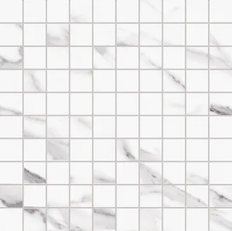 Tele Di Marmo Mosaico 3X3 Statuario Michelangelo Nat EDQ5