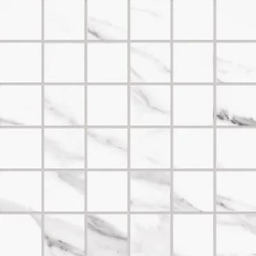 Мозаика Emil Ceramica (Acif) Tele Di Marmo Mosaico 5X5 Statuario Michelangelo Nat EDRK 30x30 матовая