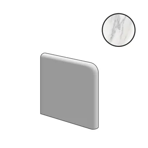 Спецэлемент Emil Ceramica (Acif) Tele Di Marmo Angolo Becco Civetta Statuario Michelangelo Naturale EDTZ 15x15 натуральный