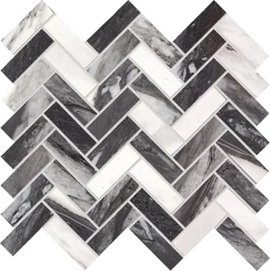 Мозаика Emil Ceramica (Acif) Tele Di Marmo Trama Calacatta Renoir Lapp EEGZ 28,3x31,9 лаппатированная