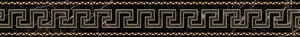 Бордюр Versace Emote Fascia Nero Amasanta 262562 10x78 полированный