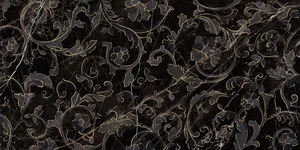 Декоративный элемент Versace Emote Floreale Nero Amasanta 262552 39x78 полированный