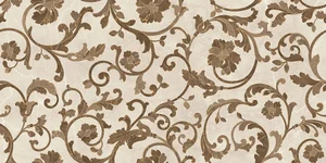 Декоративный элемент Versace Emote Floreale Pulpis Crema-Marrone 262555 39x78 полированный