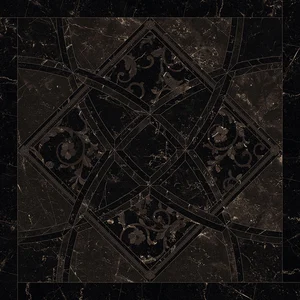 Декоративный элемент Versace Emote Intarsio Nero Amasanta 262532 78x78 полированный
