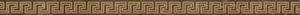 Бордюр Versace Emote Listello Pulpis Marrone 262573 4x78 полированный