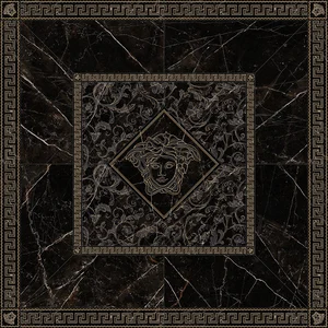 Панно Versace Emote Rosone Nero Amasanta 262602 156x156 полированное