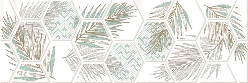 Декоративный элемент Emtile ColorBreeze Deco Leaves 20x60 глянцевый