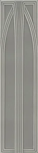 Декоративный элемент Grazia Epoque Belvedere Grey Craquele BEL4 20x80 глянцевый