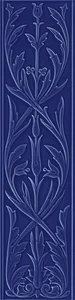 Декоративный элемент Grazia Epoque Ermitage Cobalt Craquele HER9 20x80 глянцевый
