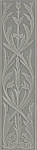 Декоративный элемент Grazia Epoque Ermitage Grey Craquele HER4 20x80 глянцевый