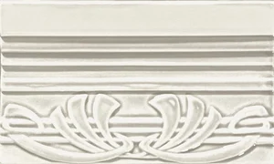 Бордюр Grazia Epoque Terminale Deco Bianco Craquele TED5 12x20 глянцевый