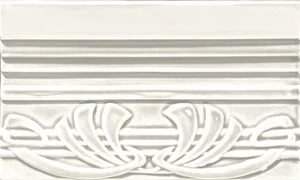 Бордюр Grazia Epoque Terminale Deco Bianco Mat TED1 12x20 матовый
