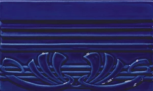 Бордюр Grazia Epoque Terminale Deco Cobalt Craquele TED9 12x20 глянцевый