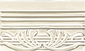 Бордюр Grazia Epoque Terminale Deco Ivory Craquele TED2 12x20 глянцевый
