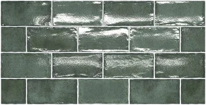 Плитка Equipe Altea Pine Green 27612 7,5x15 глянцевая