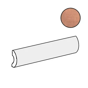 Бордюр Equipe Argile Pencil Bullnose Cotto 27591 3x20 матовый