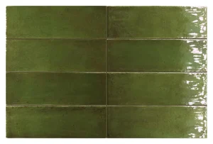 Керамогранит Equipe Fango Green Gloss 30675 5x15 глянцевый