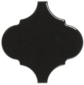 Плитка Equipe Alhambra Black 12x12 глянцевая
