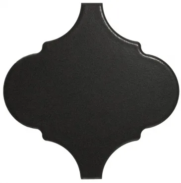 Плитка Equipe Scale Alhambra Black Matt. 12x12 матовая