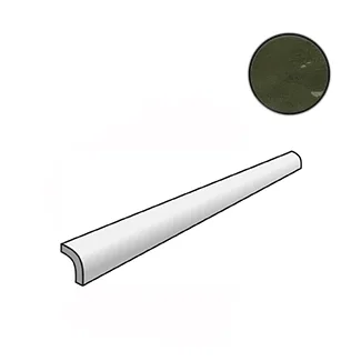 Бордюр Equipe La Riviera Pencil Bullnose Botanical Green 25923 3x20 глянцевый