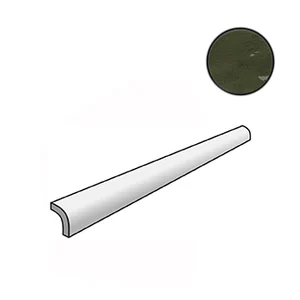 Бордюр Equipe La Riviera Pencil Bullnose Botanical Green 25923 3x20 глянцевый