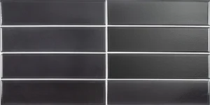 Плитка Equipe Limit Noir 27527 6x24,6 глянцевая