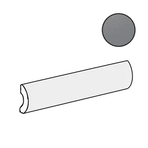 Бордюр Equipe Limit Pencil Bullnose Gris 27552 3x20 глянцевый