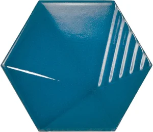 Плитка Equipe Umbrella Electric Blue 23839 10,7x12,4 глянцевая