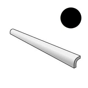 Бордюр Equipe Manacor Pencil Bullnose Black 26956 3x20 глянцевый