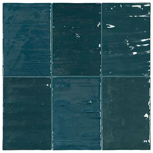 Плитка Equipe Marea керамическая настенная 33111 Deep Lagoon 10x15 глянцевая